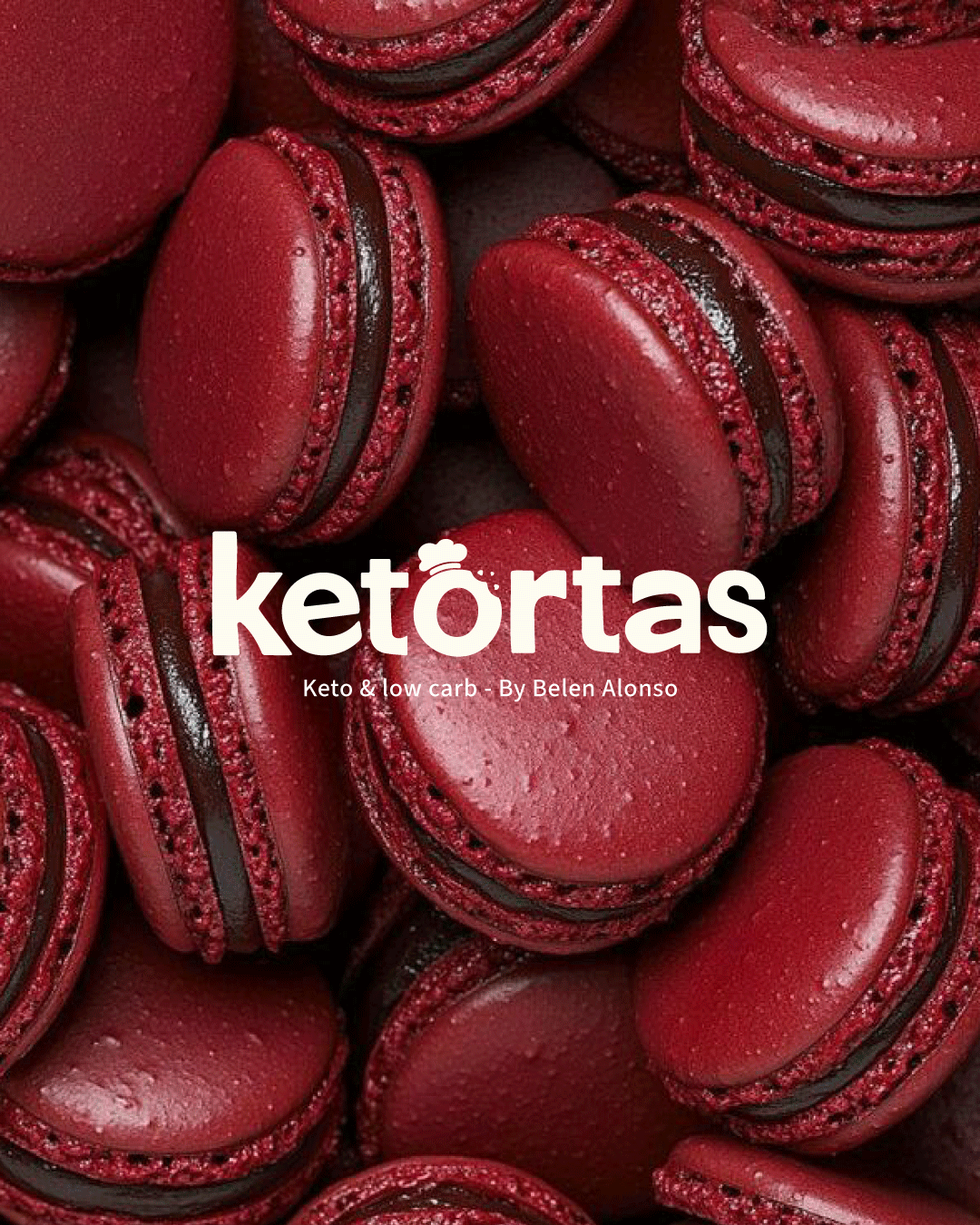 Identidad Ketortas aplicada sobre macarons