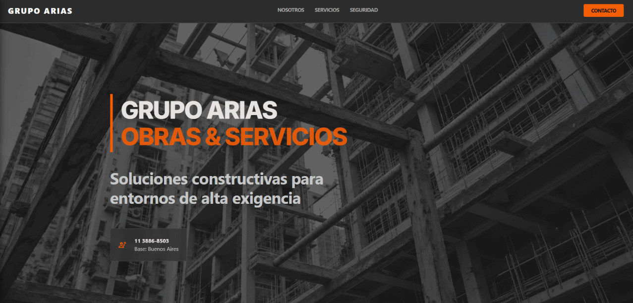 Sitio web de Grupo Arias